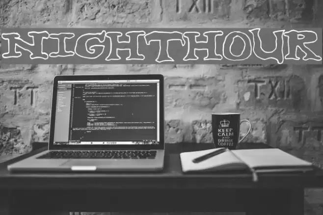 nighthour Шрифта examples