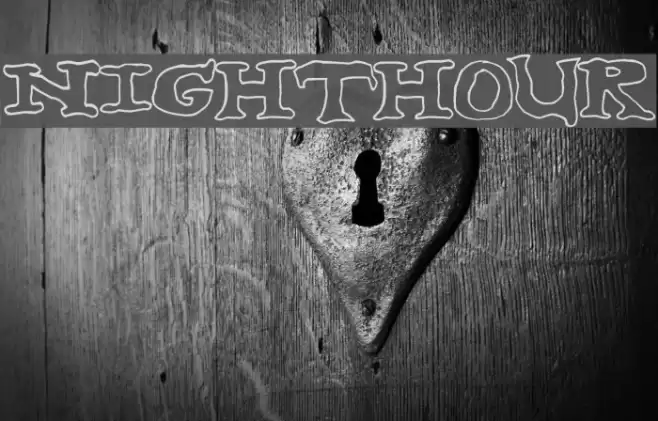 nighthour Шрифта examples