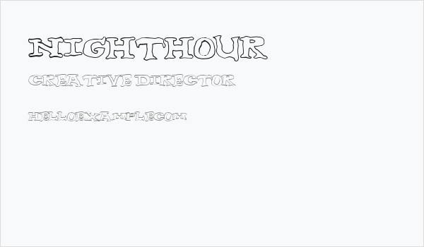 nighthour Business Card