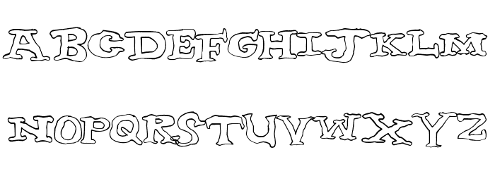 nighthour Font LOWERCASE