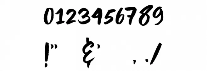 nightype Font OTHER CHARS