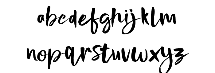 nightype Font LOWERCASE