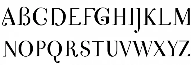 nigma 字体 大写