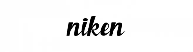 niken  フリーフォントのダウンロード