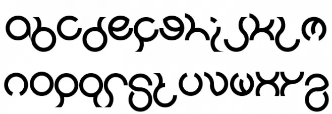 nine Schriftart Kleinbuchstaben