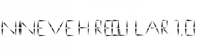nineveh regular 1.0  Free Fonts Download