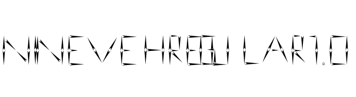 nineveh regular 1.0 Schriftart