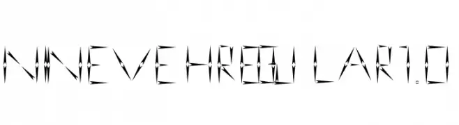 nineveh regular 1.0  font caratteri gratis