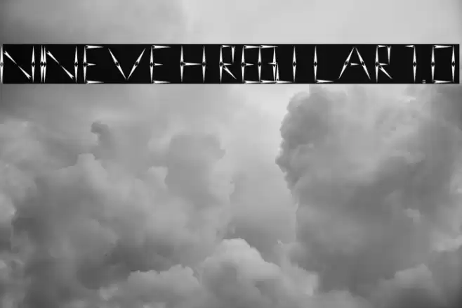 nineveh regular 1.0 Schriftart examples