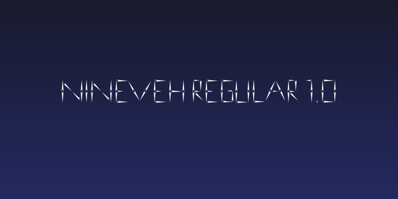 nineveh regular 1.0 Social Header