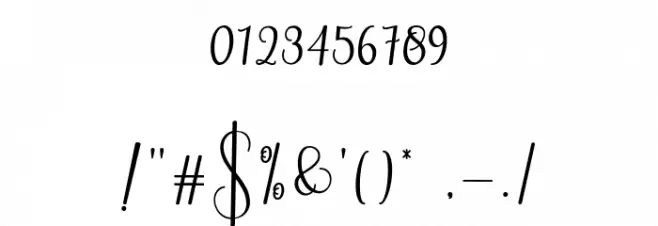 ningsih Font OTHER CHARS