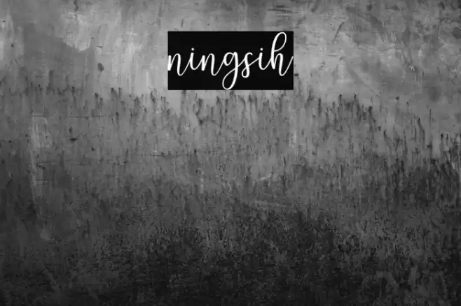 ningsih Font examples
