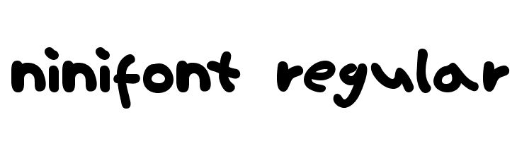 ninifont regular  font caratteri gratis