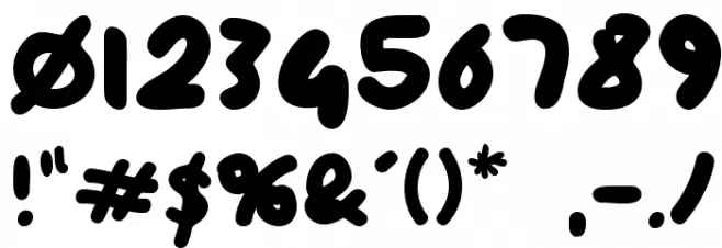 ninifont regular Polices AUTRES CHARS