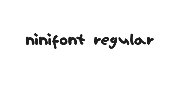 ninifont regular Logo