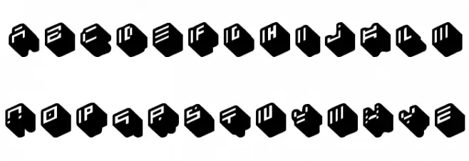 nippon blocks Fonte MAIÚSCULAS