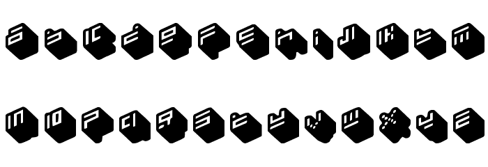 nippon blocks Font LOWERCASE