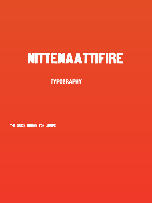 nittenaattifire Poster