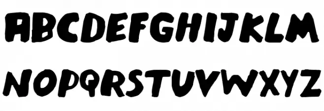 njj Schriftart Groß