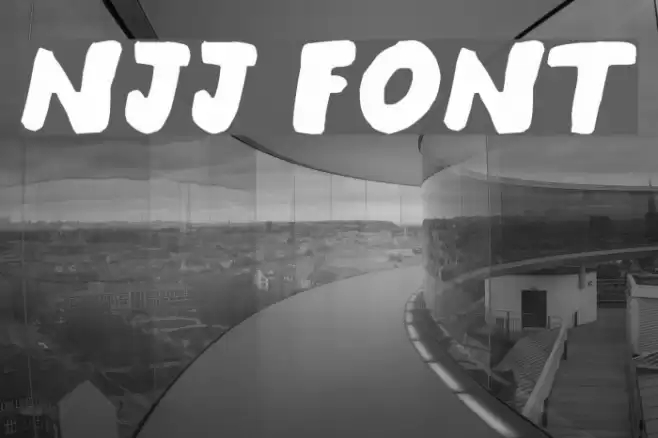 njj Font examples