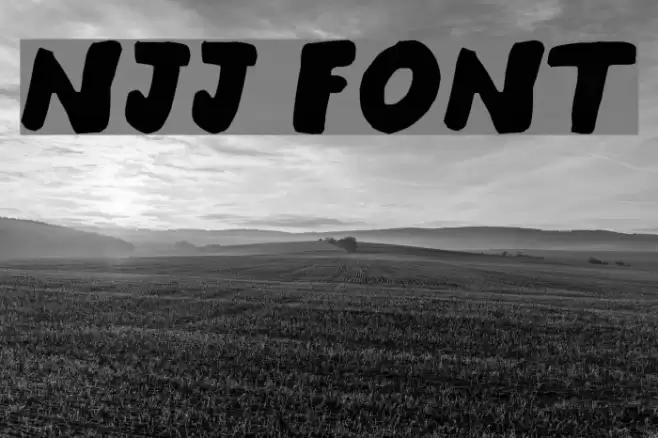 njj Font examples