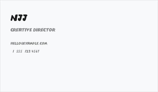 njj Business Card