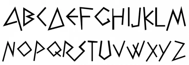NK128 Font UPPERCASE
