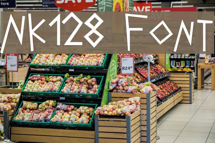 NK128 Font examples