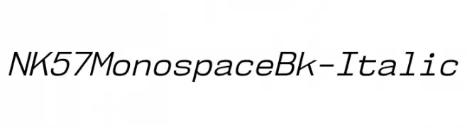 NK57MonospaceBk-Italic  baixar fontes gratis