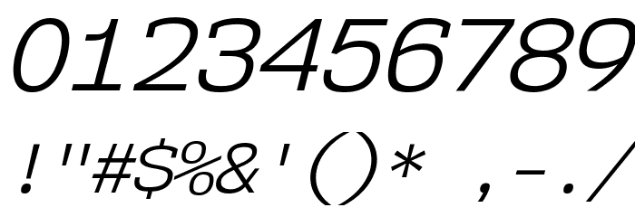 NK57MonospaceBk-Italic Font OTHER CHARS