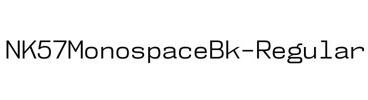 NK57MonospaceBk-Regular Font