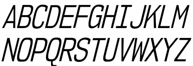 NK57MonospaceCdBk-Italic Schriftart Groß