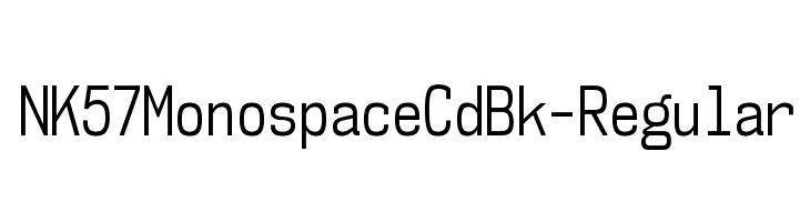 NK57MonospaceCdBk-Regular Font