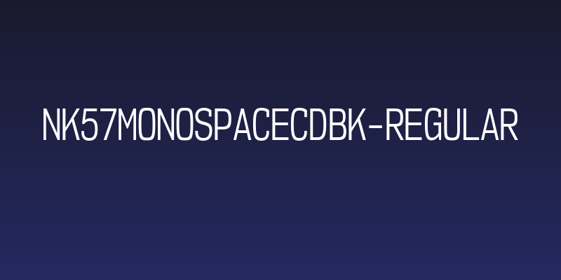 NK57MonospaceCdBk-Regular Social Header