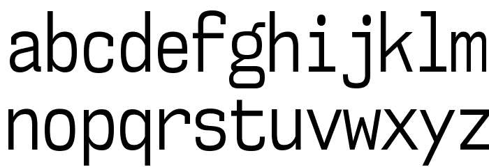 NK57MonospaceCdBk-Regular Font LOWERCASE