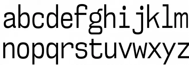 NK57MonospaceCdBk-Regular Font LOWERCASE