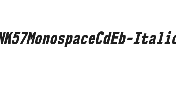 NK57MonospaceCdEb-Italic Logo