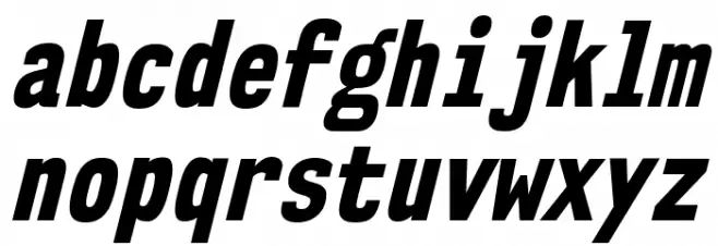 NK57MonospaceCdEb-Italic Fuentes MINÚSCULAS