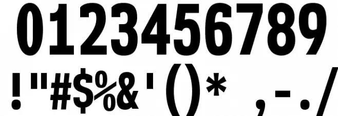 NK57MonospaceCdEb-Regular Font OTHER CHARS