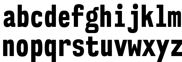 NK57MonospaceCdEb-Regular Font LOWERCASE