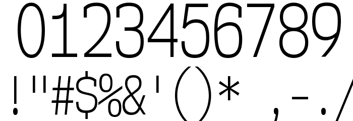 NK57MonospaceCdLt-Regular Font OTHER CHARS