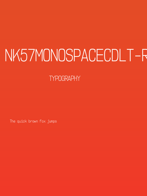 NK57MonospaceCdLt-Regular Poster