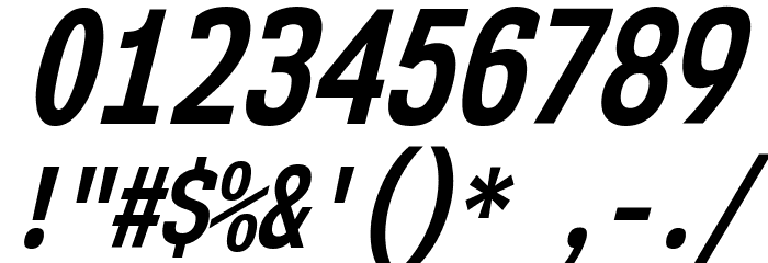 NK57MonospaceCdRg-BoldItalic Font OTHER CHARS