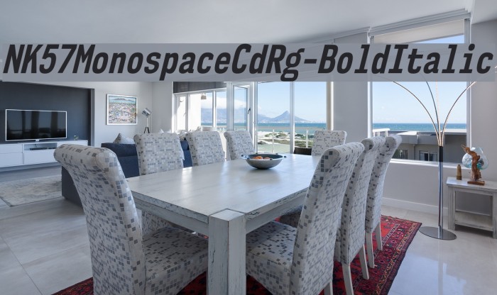 NK57MonospaceCdRg-BoldItalic Font examples