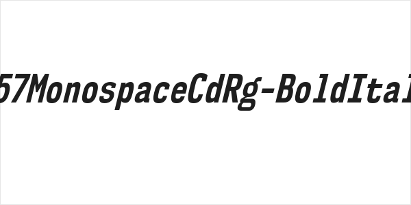 NK57MonospaceCdRg-BoldItalic Logo