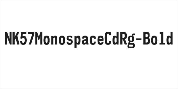 NK57MonospaceCdRg-Bold Logo