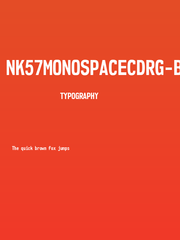 NK57MonospaceCdRg-Bold Poster