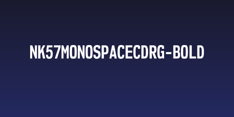 NK57MonospaceCdRg-Bold Social Header