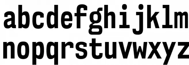 NK57MonospaceCdRg-Bold Font LOWERCASE
