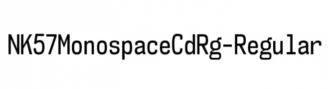 NK57MonospaceCdRg-Regular  नि: शुल्क फ़ॉन्ट्स डाउनलोड